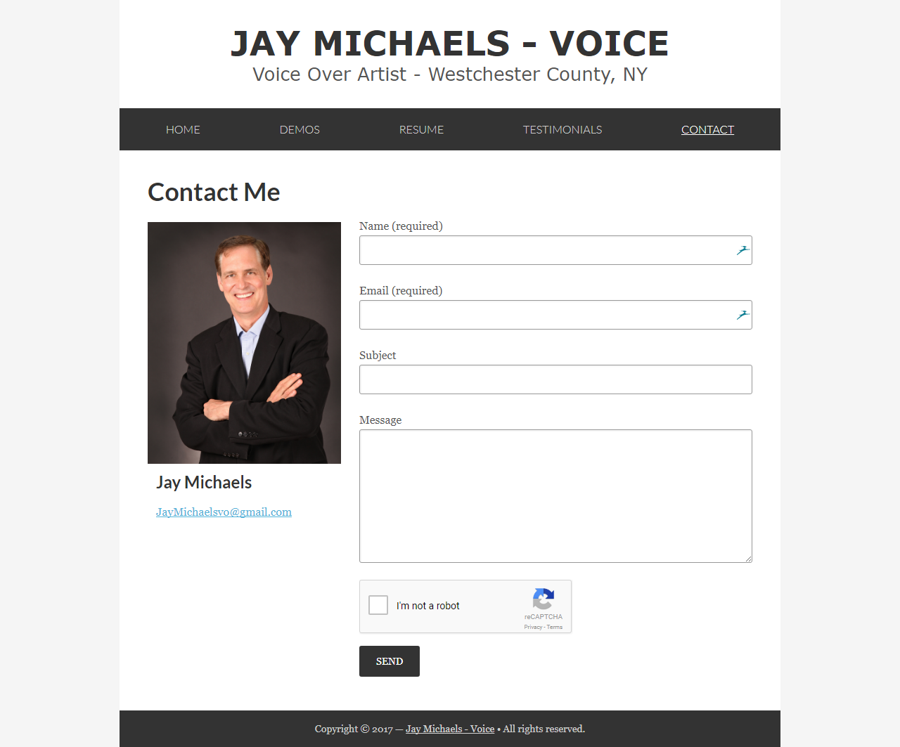 Contact Me Page